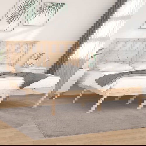 The Living Store Posteljni okvir iz trdne borovine 200x200 cm - Posteljni Okvir, (21524332) Slike