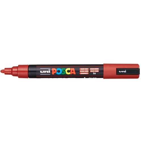 POSCA UNI marker PC-5M RUBIN CRVENI Slike