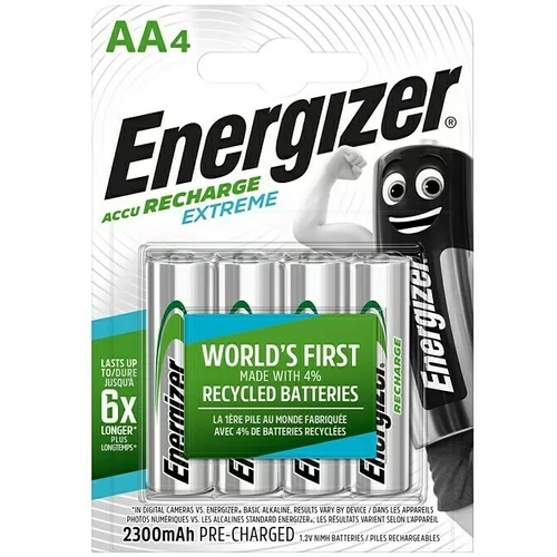 Energizer Baterija Rechargeable Extreme AA (Mignon AA, 1,2 V, 4 Kom.)