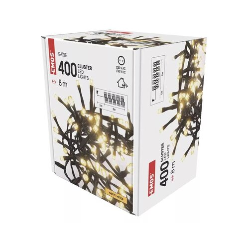 Emos LED božična veriga &amp;ndash; jež, 8 m, zunanja in notranja, topla bela, časovnik D4BW02 Slike