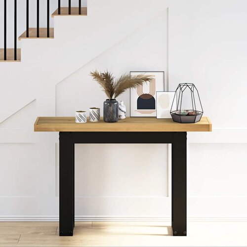 Maison Chic konzolna miza - miza ob steni NOAIN 120x30x75 cm trdna borovina, (21785781) Slike
