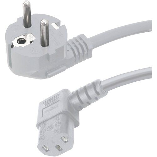 Hawa Priključni kabel za hladne naprave [ varnostni vtič - IEC vtičnica C13] sivi 2 m 1008237, (20414248) Cene
