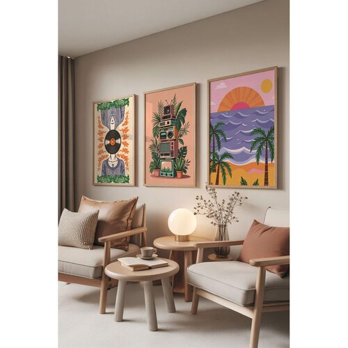 WALLXPERT Ç-300840 - 5070 set dekorativnih slika (3 komada) Cene