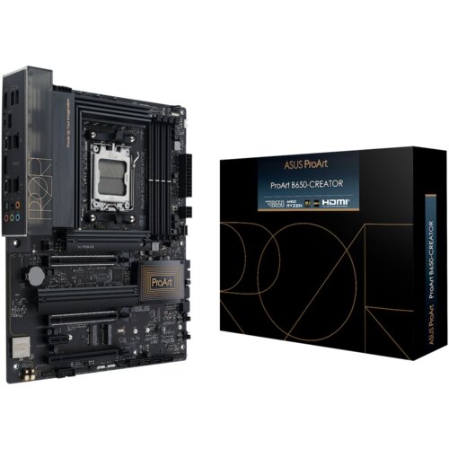 Asus PROART B650-CREATOR AM5 ATX osnovna plošča - AMD B650, 4xDDR5, 3xM.2, 4xSATA, 2.5Gb + 1Gb LAN, 1xHDMI, 1xUSB Type-C (podpora DP), Aura Sync - 90MB1C40-M0EAY0 Cene