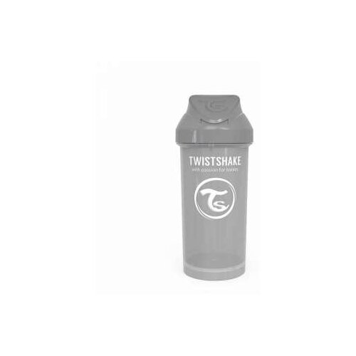 Twistshake CASA SA SLAMKOM 360ML 12+ PASTEL GREY Slike