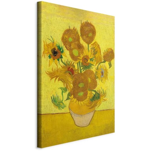  Slika - Vincent van Gogh – Still Life: Vase With Fifteen Sunflowers 60x90 Na talijanskom platnu Cene