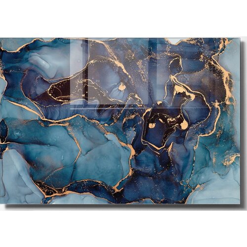 Wallity Steklena slika 70x50 cm Dark Marble – Wallity Cene