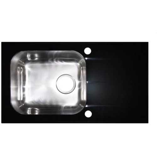 Sink Solution stekleno pomivalno korito S LINE 780 x 435 mm - črna (7020011)