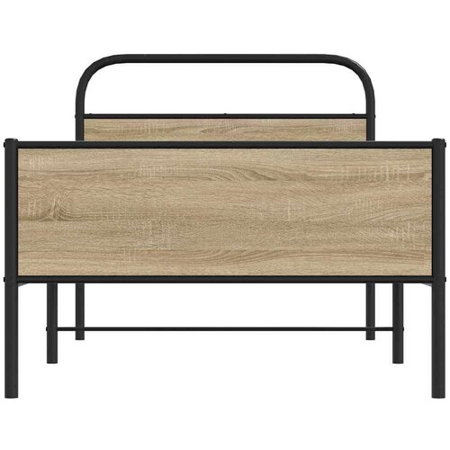 VidaXL Okvir kreveta bez madraca boja hrasta sonome 90 x 200 cm drveni Slike