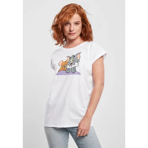 Merchcode Women's T-shirt Tom & Jerry Pose white