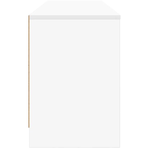  Ormarić za krevet s policom 2 kom. Bijela 66 x 33 x 48 cm - Bijela Slike