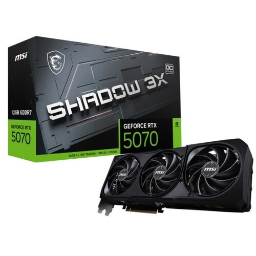 MSI GeForce RTX 5070 12G SHADOW 3X OC NVIDIA 12 GB GDDR7 Slike