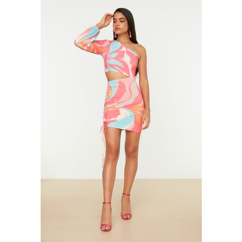 Trendyol ženska haljina Multi Colored Sleeve Detailed Cene