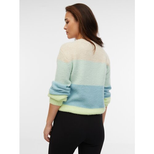 Orsay Blue-Green Women's Striped Sweater - Women Cene
