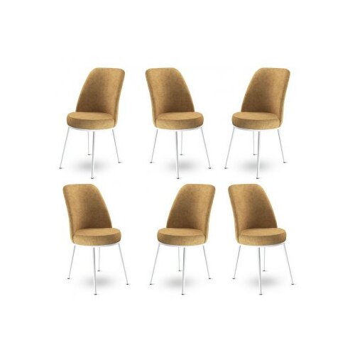 Hanah home Set od 6 trpezarijskih stolica Dexa Cappuccino - Bijela Cene
