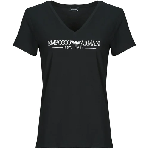 Emporio Armani Majice s kratkimi rokavi TOP EW000409 Črna