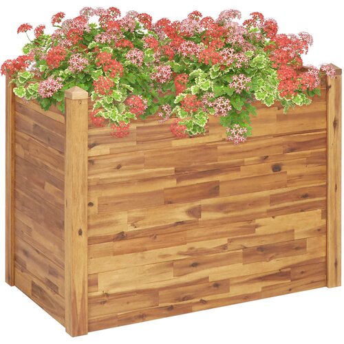 vidaXL Visoka greda 110x60x84 cm trden akacijev les Cene