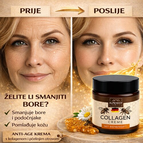  Kolagen krema s pčelinjim otrovom 100ml. Slike
