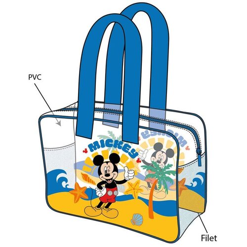 Mickey &amp;amp; Minnie Torba za plažu Disney Mickey, prozirna, 50 x 40 cm Slike