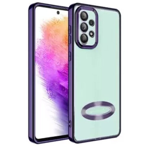  futrola sa niklovanim obodom No1 za xiaomi poco F5 tamno ljubicasta Slike