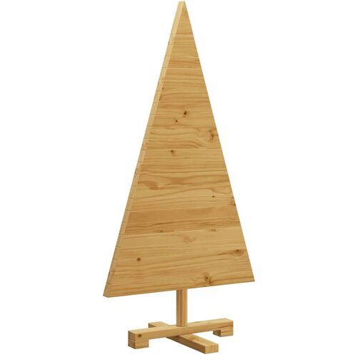 VidaXL Božićna drvca s stalakom Smeđa 90 cm Masivna borovina Slike