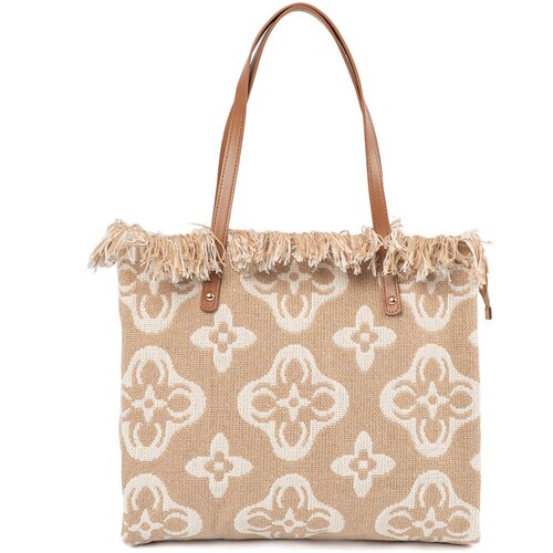 Shelvt Beach shoulder bag beige Cene