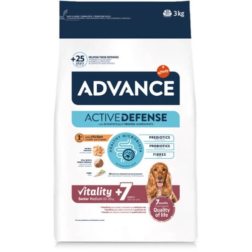 Advance Senior Medium Vitality +7 - pi&scaron;čanec 3 kg Cene