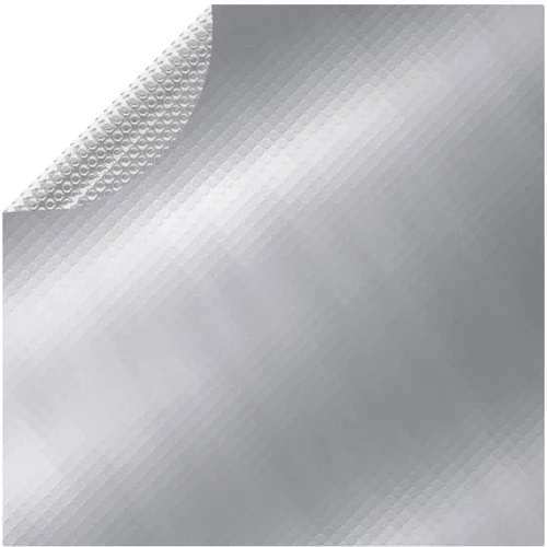 vidaXL Pokrivalo za bazen srebrno 417 cm PE