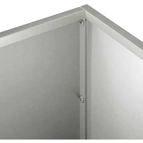  Vrtna saksija Srebrna 60 x 20 x 20 cm Nehrđajući čelik - Nehrđajući čelik 60 x 20 x 20 cm 1 Slike