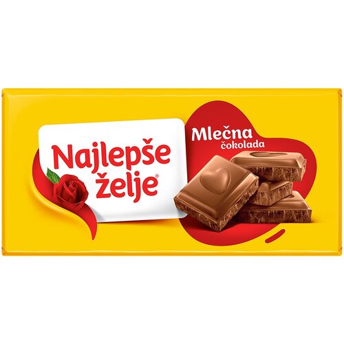 NAJLEPŠE ŽELJE čokolada štark mlečna 200g Cene