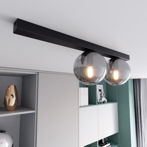  plafonsko svetlo fit 2xE14/10W/230V crno/sivo Slike