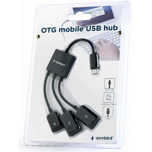 Gembird UHB-OTG-02 OTG HUB 2xUSB na microUSB adapter Cene