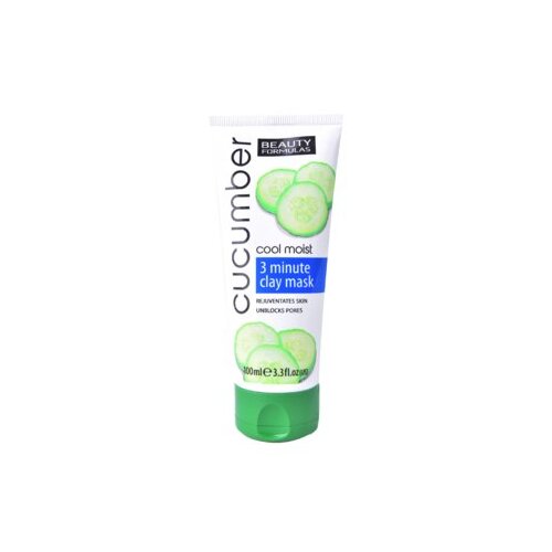 Beauty Formulas Cucumber globinsko čistilna maska za obraz z ilovico 100 ml Cene