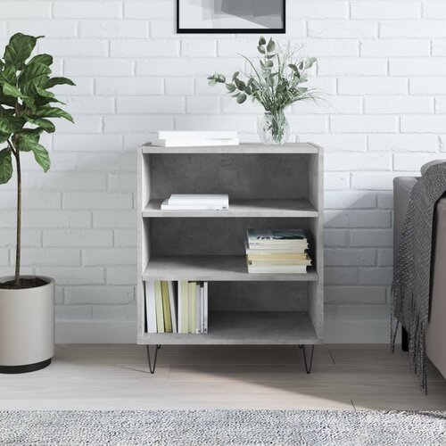 Komoda siva boja betona 57 x 35 x 70 cm od konstruiranog drva Slike