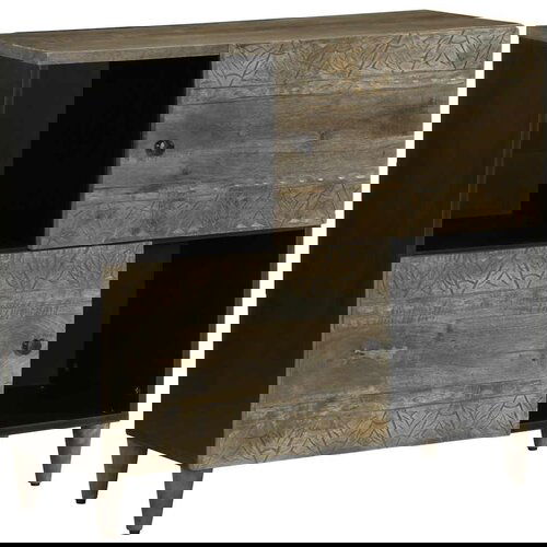 vidaXL Bivak 80x33x75 cm Masivni les Mango Cene