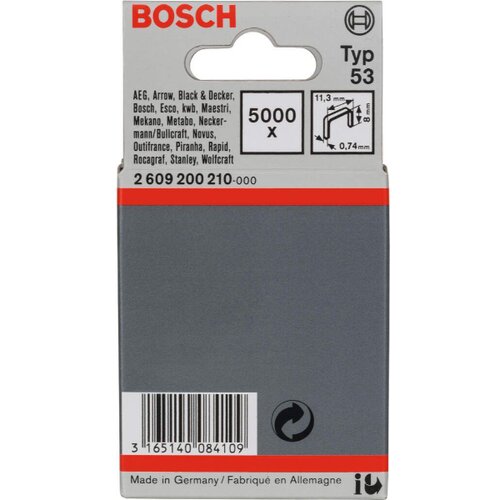 Bosch spajalica, tip 53, 11,4x0,74x8mm Slike