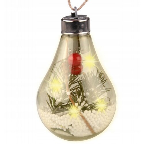 TIMMLUX LED božična dekoracija v obliki žarnice 7 x 7 x 11cm 2700K Slike