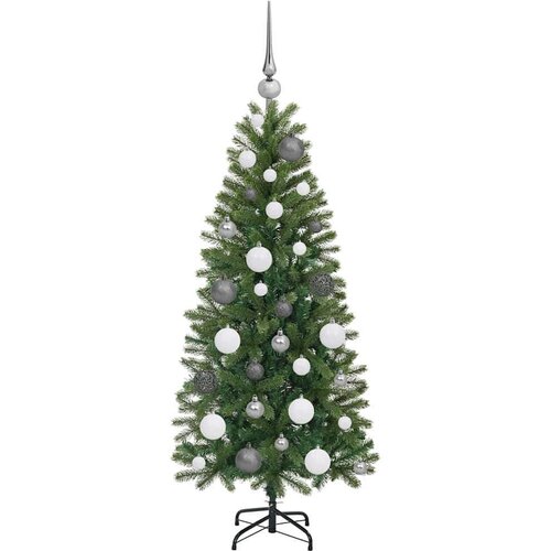 VidaXL Umjetno božićno drvce s stalakom Zelena 120 cm PE i PVC Slike