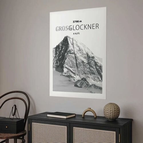  Plakat - Majestic mountain peak Glosslockner mountain crown mountain landscape 21x30 Bez okvira s margom Slike