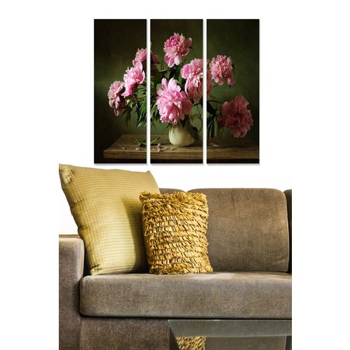 Wallity MDF154171406 multicolor decorative mdf painting (3 pieces) Cene
