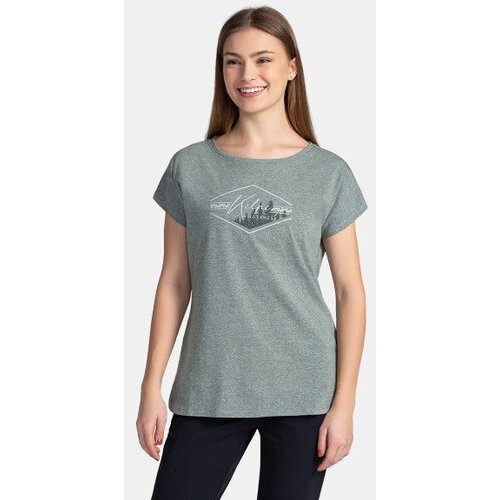 Kilpi Women&amp;#039;s cotton T-shirt NELLIM-W Dark green Slike