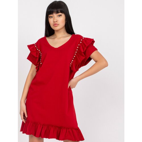 FANCY Dress-FA-SK-7017.72P-burgundy Slike