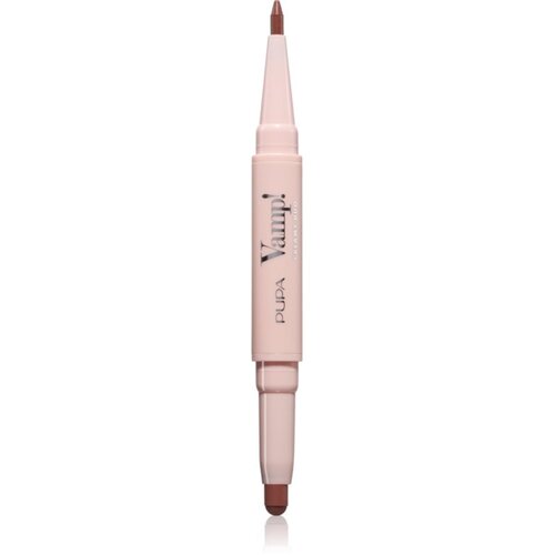 PUPA Milano Vamp! Creamy Duo &amp;scaron;minka in svinčnik za ustnice 2 v 1 odtenek 005 Deep Nude 0.8 g Slike