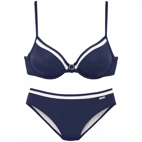 Lascana Bikini mornarsko plava / bijela