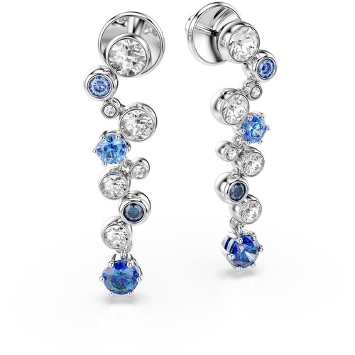 Swarovski Uhani mornarska / svetlo modra / srebrna / transparentna Slike