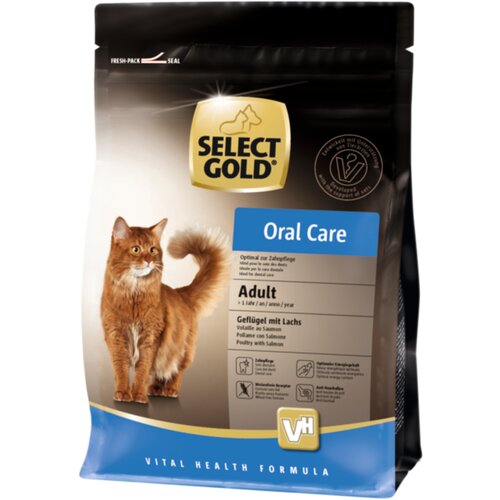 Select Gold suva hrana za mačke cat oral care poultry&salmon 400g Slike