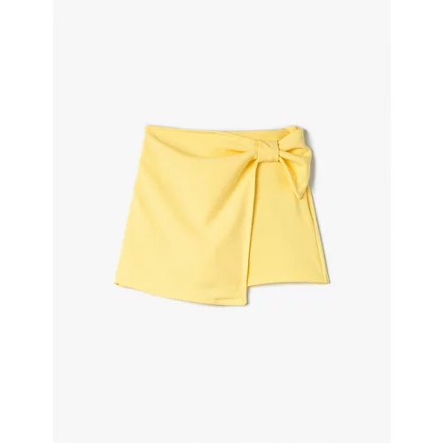 Koton Shorts Skirt Double Breasted Waist Side Tie