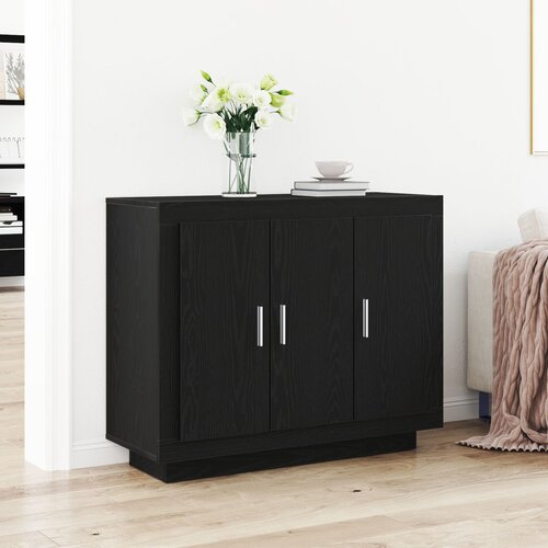 VidaXL Sideboard Crni hrast Inženjersko drvo Srednji Bife Sideboard Slike