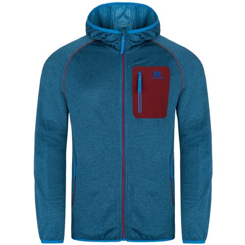 LOAP Men's sports sweater MOLT blue brindle | red Cene