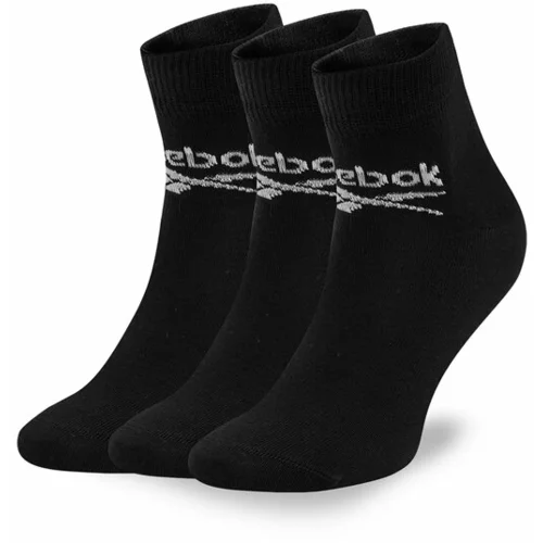 Reebok Set 3 parov unisex visokih nogavic R0429-SS24 (3-pack) Črna